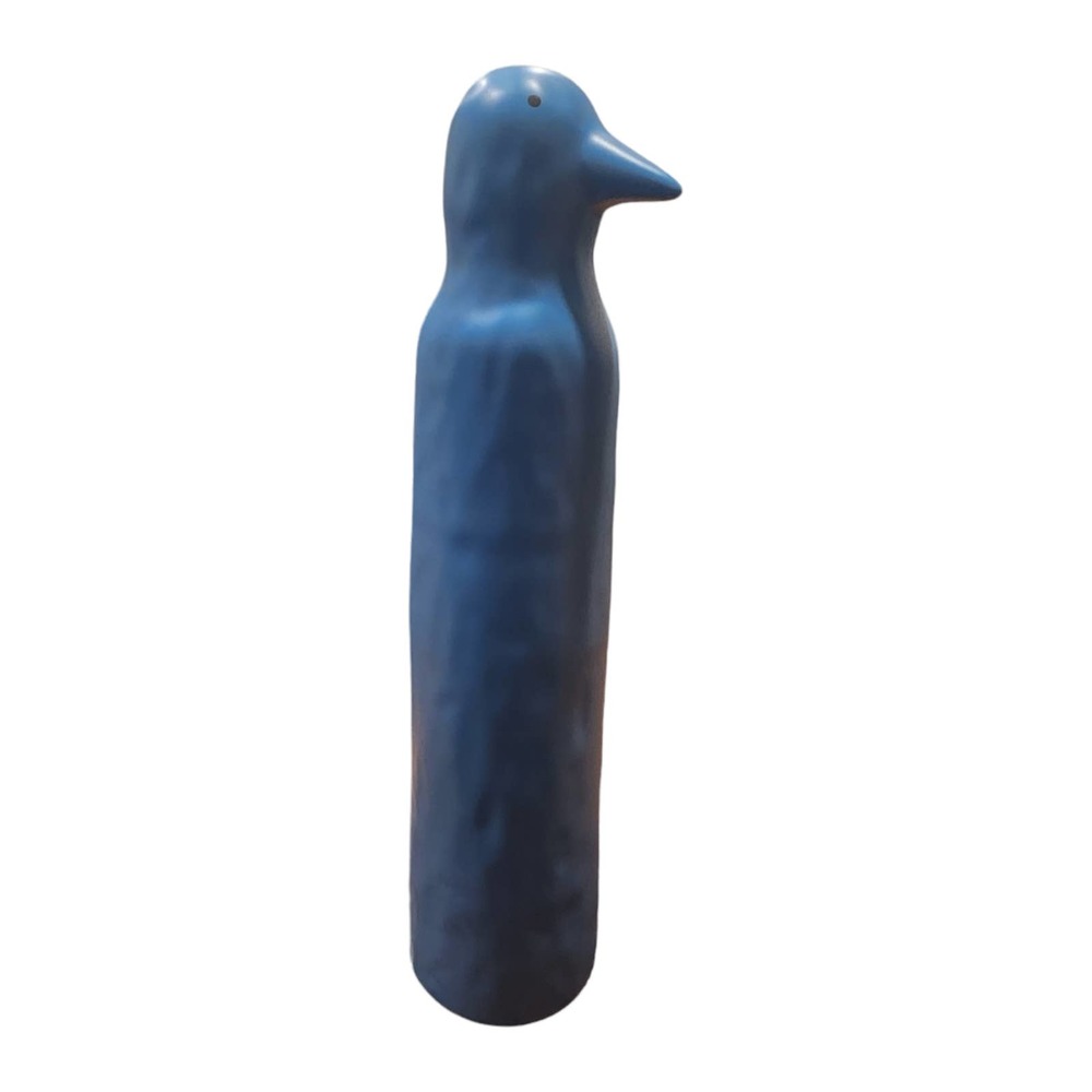 Katarina Brieditis IKEA Modern Art Ceramic Light Blue 16" Penguin Statue